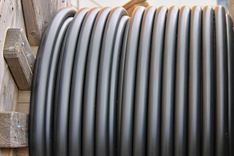 power cable, construction, wood, road construction, network line, business, roll off, store, arrangement, anlagentechnik, 4K, technology, roll, metal