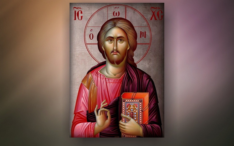 spirituality, representation, communication, indoors, Jesus, book, reading, front view, religion, publication, male likeness, human representation, christianity