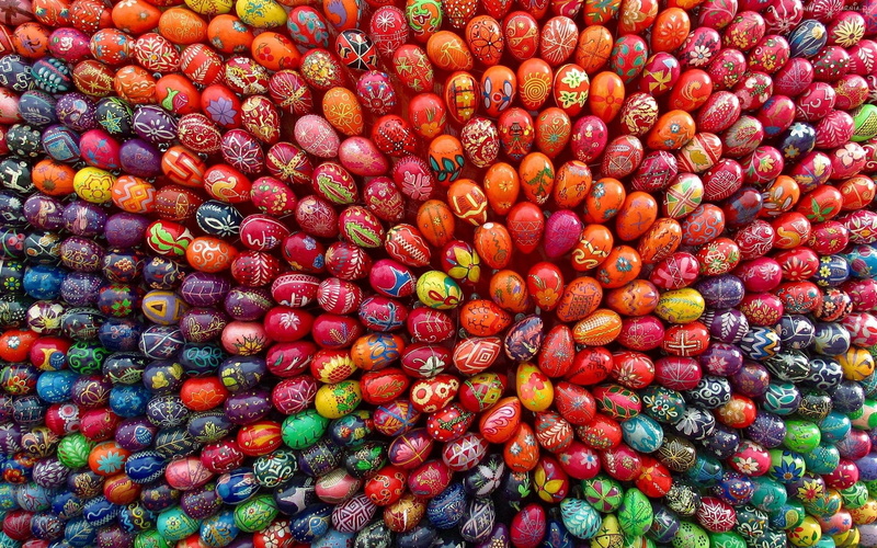 1080P, easter, eggs, desktop, lots, egg, colors, paint