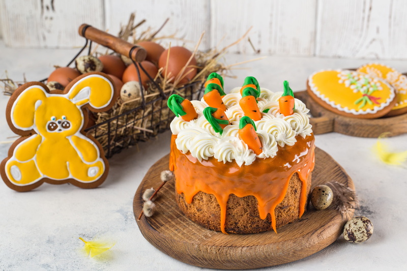 cookies, cake, Easter, rabbit, eggs, 5K, Holiday