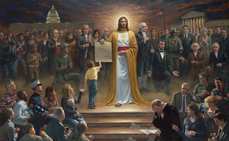 Artistic, painting, representation, human representation, built structure, large group of people, Jesus, men, male likeness, indoors, belief, christ, real people