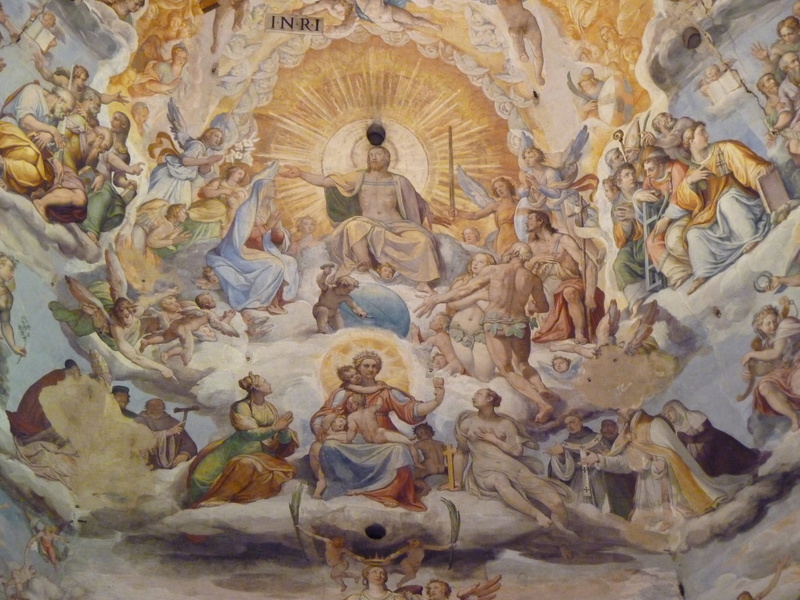 4K, Dome, Florence, duomo, belief, representation, ceiling, Church, religion, close-up, art and craft, building, place of worship, italy, inri, Painting