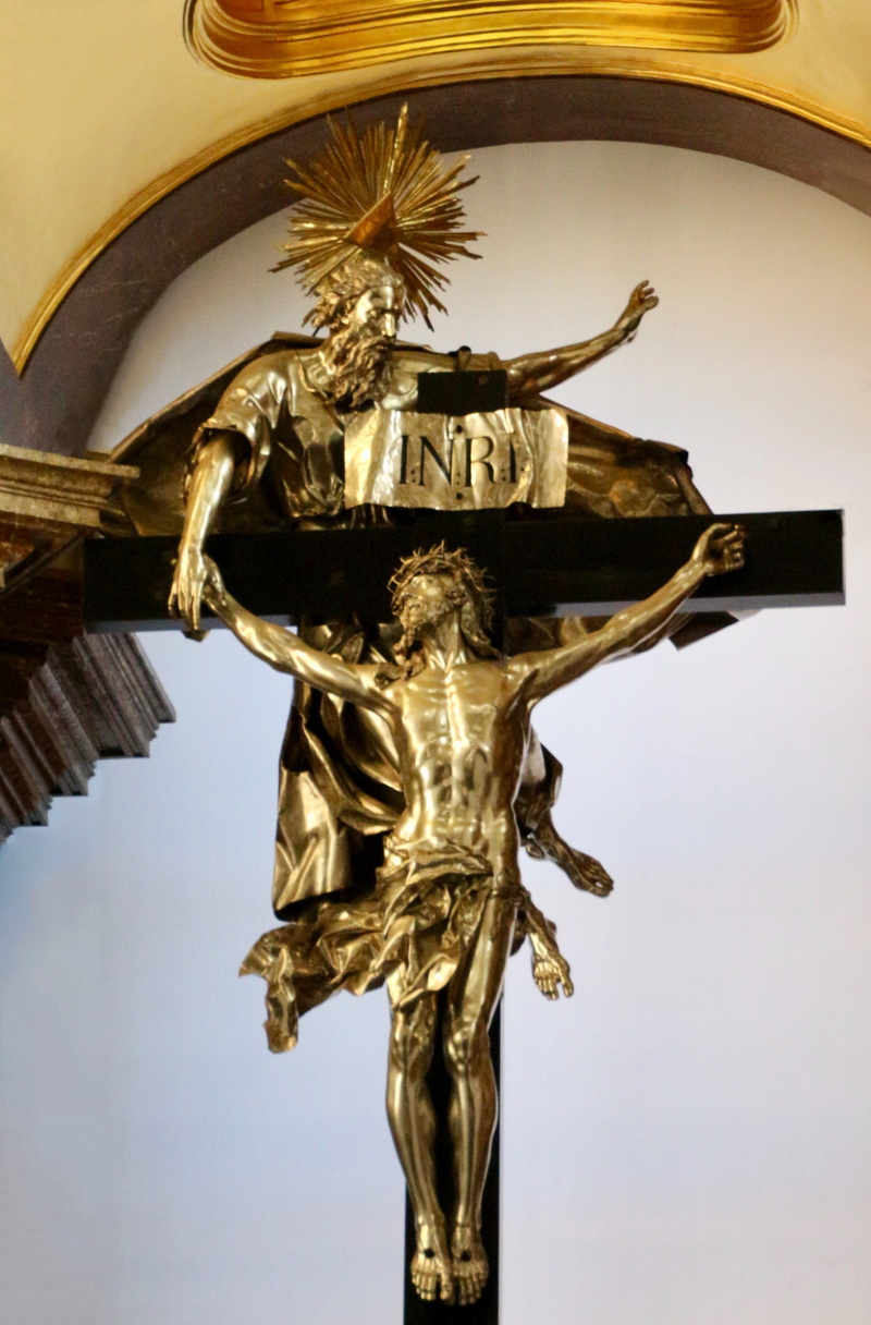 built structure, religion, representation, human representation, cross, church, holy, crucifix, 4K, sculpture, spirituality, male likeness, architecture