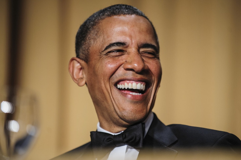 cheerful, headshot, portrait, men, barack obama, 720P, happiness, adult, teeth, one person, toothy smile, front view, mouth open, close-up, smiling, business