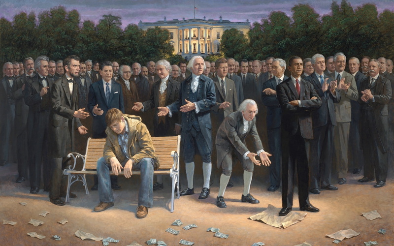 USA, sadic, Surreal, Sad, anarchy, humor, art, Economy, Obama, america, lincoln, 1080P, Abraham, Dark, People, Poor, mood, men, Barack, politics, sorrow