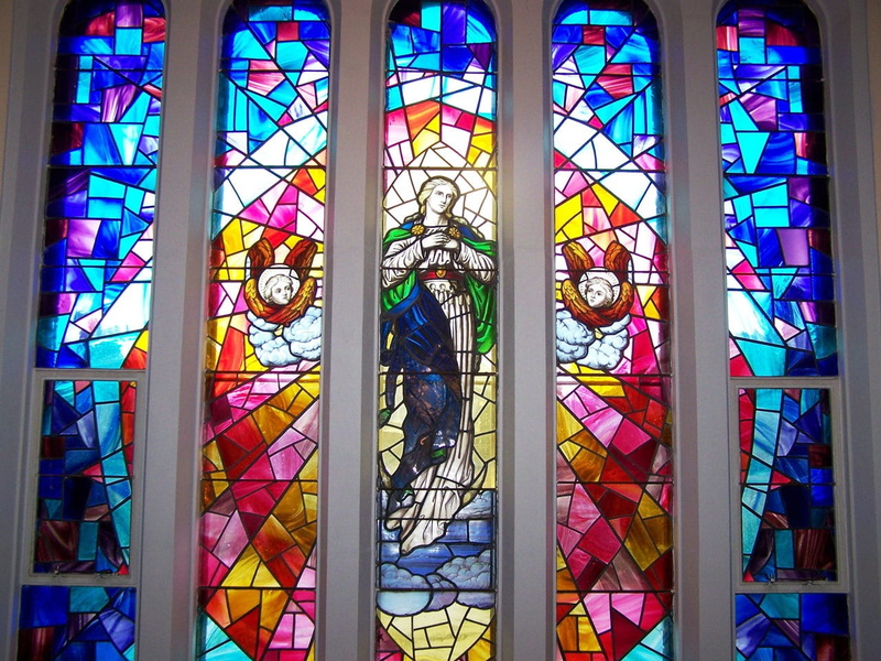 spirituality, saviour, art and craft, ascension, multi colored, human representation, scene, building, pattern, no people, worship, Angels, belief, architecture