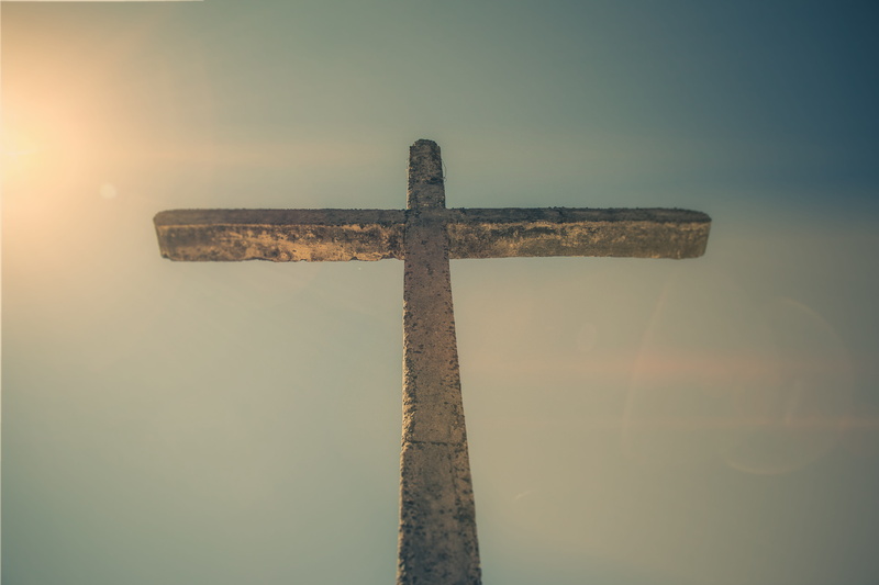 5K, religion, low angle view, symbol, light, cross, faith, idyllic, blue, church, clear sky, christ, prayer, nature, concrete, day, tranquility, sunlight
