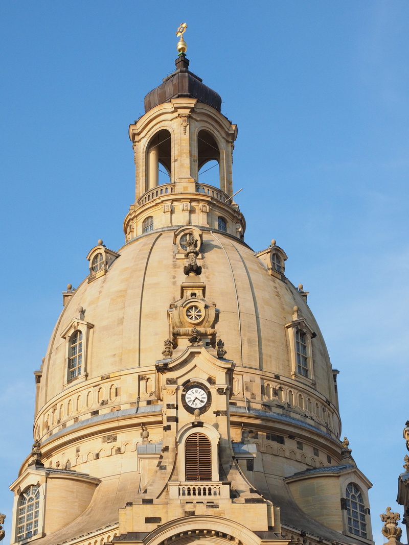 dresdens baroque, imposont, outdoors, dome building, built structure, dresdner neumarkt, monument, baroque, protestant, ornate, clock, spirituality, place of worship