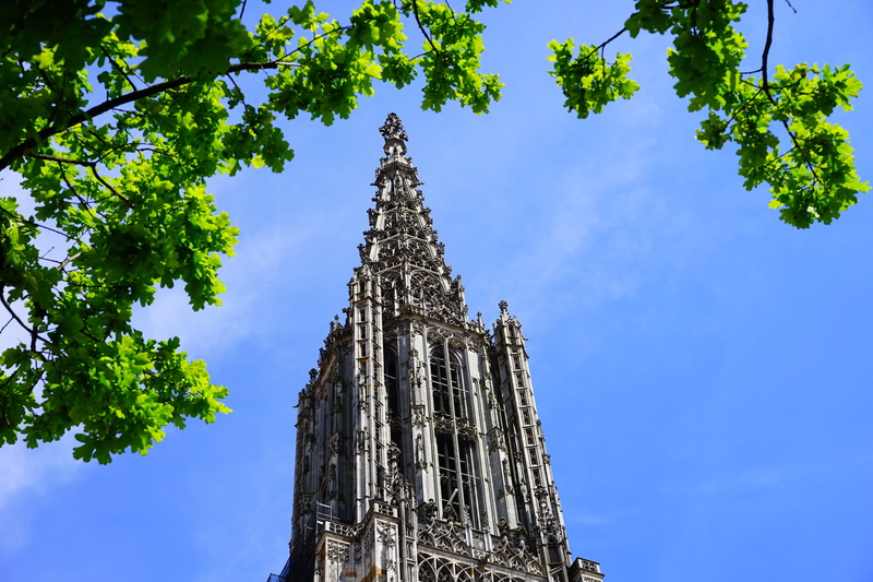city, old town, outdoors, faith, architecture, sky, münster, tower, place of worship, christian, historically, high, ulm cathedral, late gothic, protestant