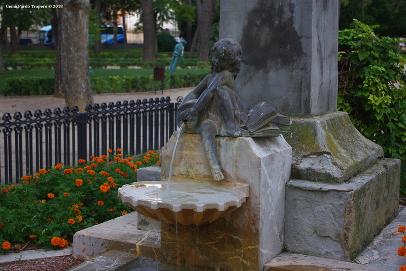 Albacete, Water, Spain, Fountain, Man Made, Statue, Child, Park, 1080P