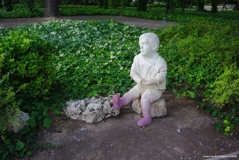 Man Made, Stone, Albacete, Statue, Spain, Park, Vegetation, 1080P