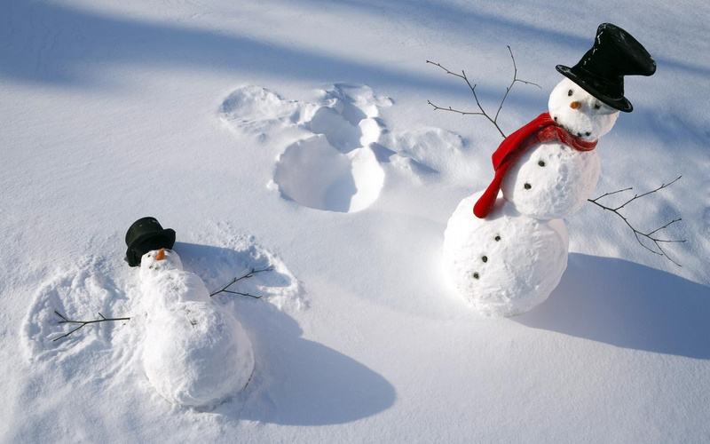 Christmas, Winter, snow, x, 1680x1050 px, pokemon, snowman, 720P, seasonal, anime, art, hd, px, holidays, angels