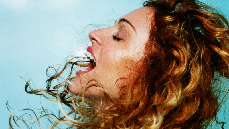 face, teeth, madonna, 1080P, hair, red