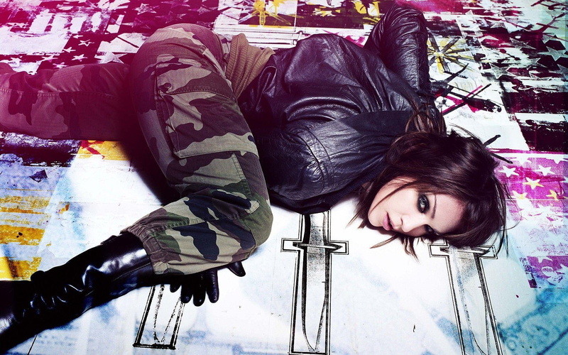 jacket, madonna, 1080P, 1920x1200, leather, music, brown, black, women, pants, s, camouflage