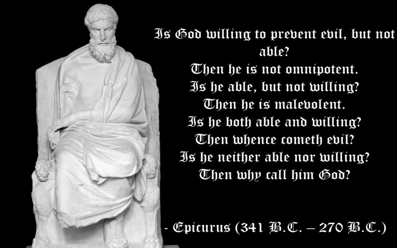 statue, 1080P, epicurus, religious, text, quotes, statement