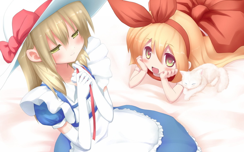 cat, image, lifestyles, headshot, girls, smiling, child, high angle view, portrait, anime, teenage Girls, close-up, communion, girl, female, hat, representation