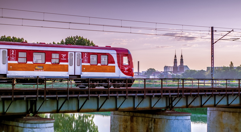 train - vehicle, transportation, the cathedral, no people, panorama, the tower of the church, railroad track, water, europe, architecture, sky, built structure