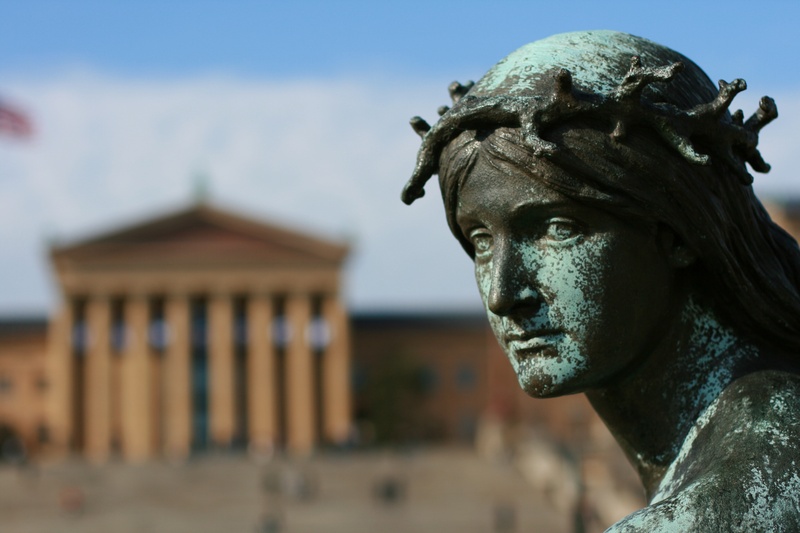 creativity, history, sky, close-up, crown, bronze - alloy, day, outdoors, the past, stoic, statue, 4K, architecture, museum, craft, representation, building exterior