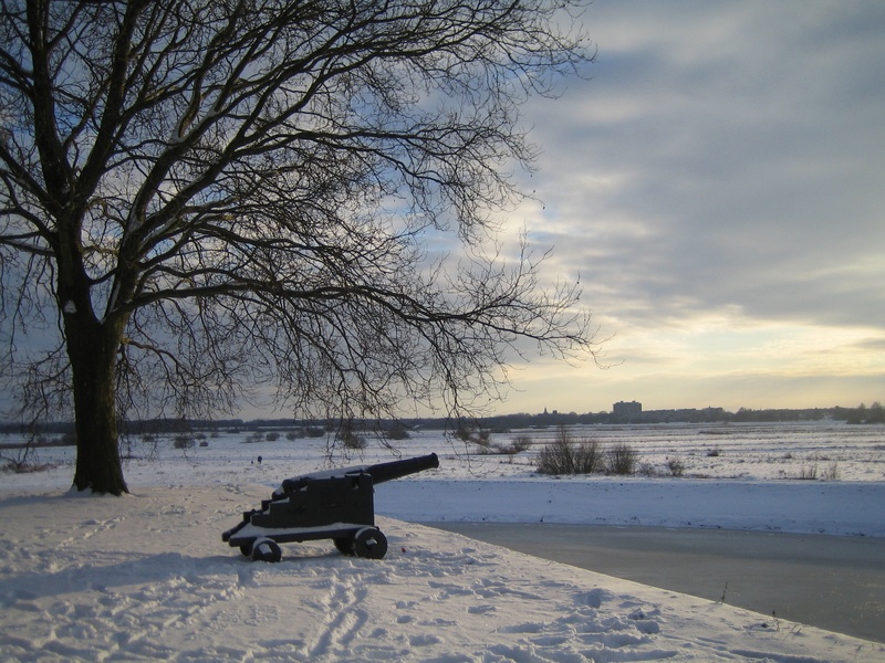 field, cloud - sky, outdoors, cannon, bench, covering, tranquility, scenics - nature, 1080P, plant, no people, beauty in nature, snow, cold temperature