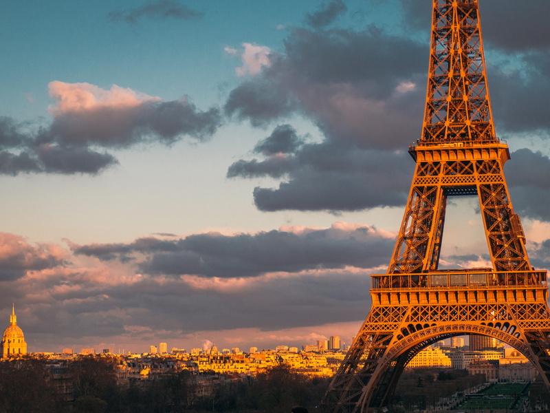 tourism, architecture, place du trocadero, blue, building exterior, the past, eiffel tower, tower, city, nature, travel, tour eiffel, sunset, outdoors
