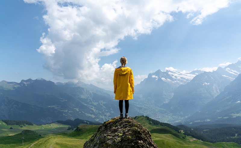 asian Ethnicity, backpack, front, journey, hiking, freedom, tourist, fashion, hike, daytime, sky, rock, women, chinese Ethnicity, outdoors, lifestyles