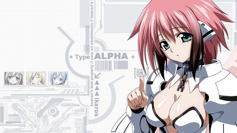 sora, ikaros, girls, otoshimono, anime, 1080P