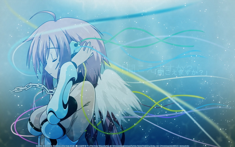 glass - material, bubble, 1080P, celebration, vulnerability, Sora no Otoshimono, Ikaros, fragility, indoors, nature, art and craft, blue background, motion