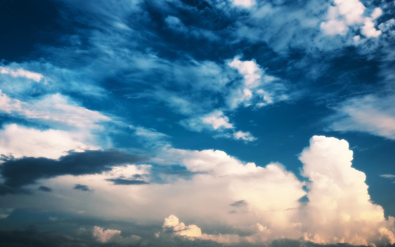 sky, baiyun, clean, love, open, air, blue sky, blue, 1080P, love air