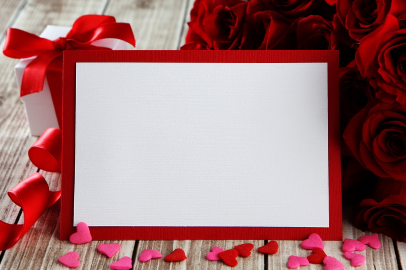 4K, gift box, decoration, flowers, box - container, red, valentines day - holiday, copy space, empty, roses, frame, close-up, valentines day, paper, love