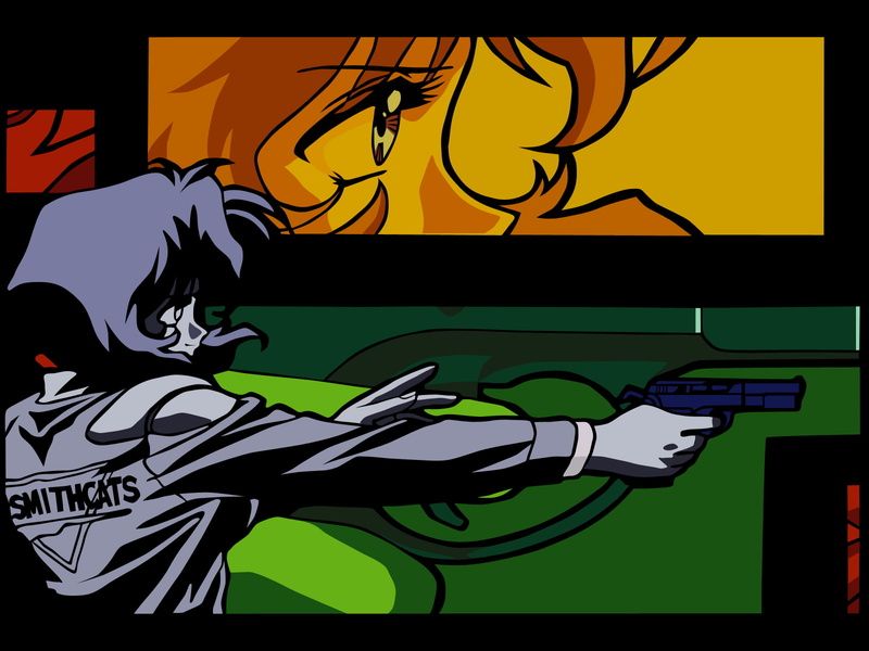 nature, 720P, Gunsmith Cats, transfer print, auto post production filter, male likeness, no people, silhouette, Rally Vincent, outdoors, sky, creativity