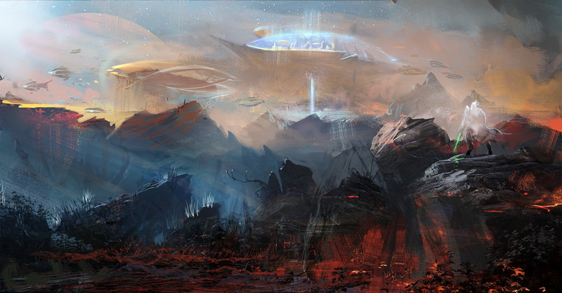 dark templar, concept art, city, planet, warrior, futuristic, fantasy art, 1080P, zeratul, Starcraft II, video games, artwork