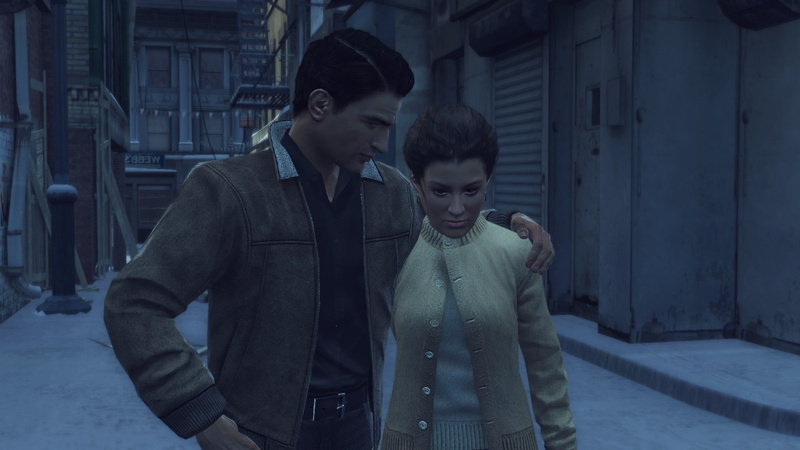 two people, standing, outdoors, couple - relationship, clothing, warm clothing, leisure activity, lifestyles, Gangsters, love, togetherness, video games