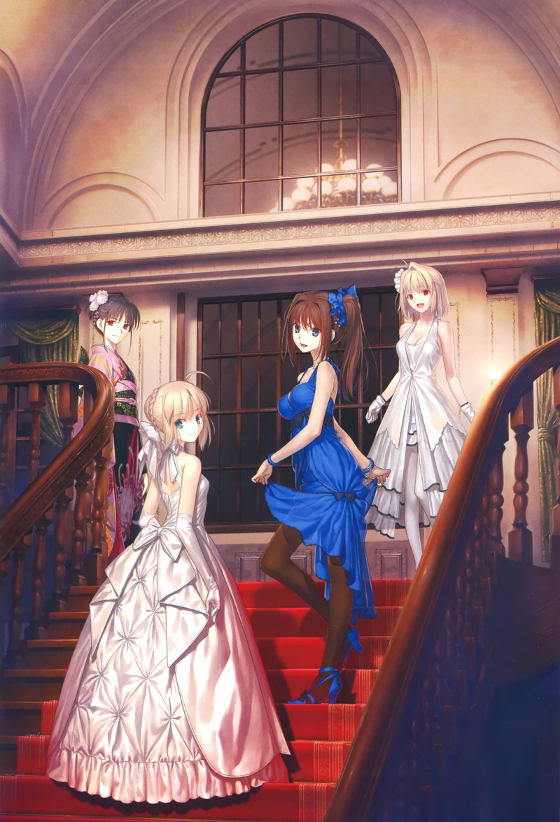 Type Moon, Aozaki Aoko, Ryougi Shiki, Arcueid Brunestud, 2K, Saber, Takeuchi Takashi, Lunar Legend Tsukihime, Mahoutsukai No Yoru