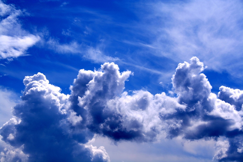 sky, tranquil scene, cloud - Sky, heaven, the sky, climate, sun, environment, nature, moody sky, cumulus Cloud, space, light - Natural Phenomenon, overcast
