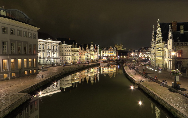 cityscape, outdoors, transportation, canal, bridge, buildings, white, built structure, building exterior, building, nature, water, residential district