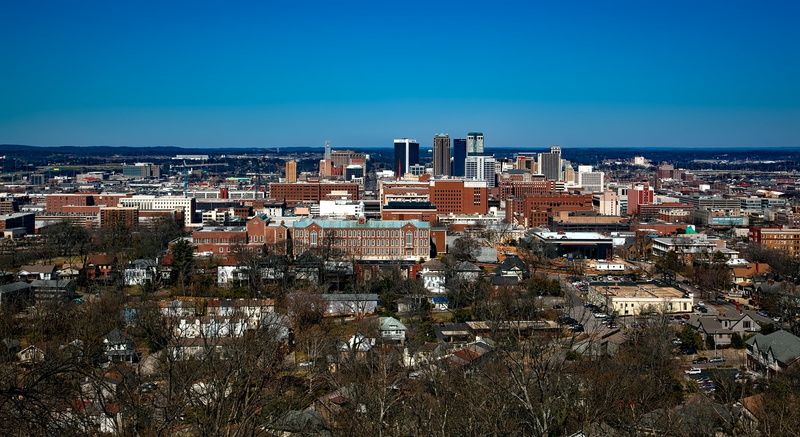 southeast, hdr, architecture, daytime, blue, building, built structure, downtown, office building exterior, clear sky, cities, cityscape, nature, apartment