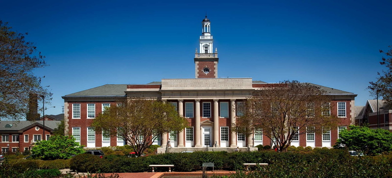 building, education, building exterior, universities, clear sky, campus, plant, outdoors, alabama, no people, panorama, outside, place of worship, schools