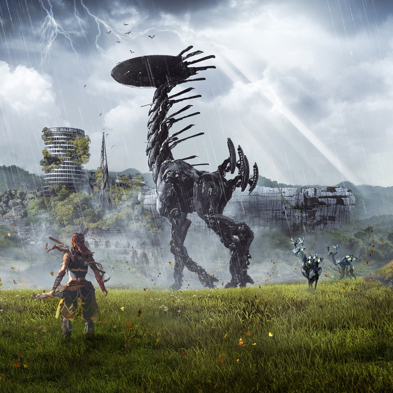 Aloy, Horizon Zero Dawn, 4K, pc, game, Tallneck, Birmingham, digital, Grazers