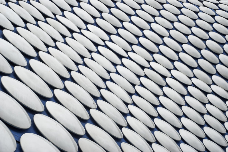 Birmingham  city, decor, backgrounds, dots, oval, pattern, textured, white, lot, architecture, roof, abstract, 720P, photography, plate