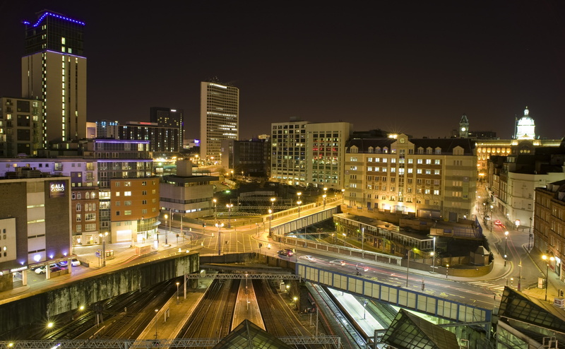 built structure, building exterior, Birmingham, no people, transportation, buildings, cityscape, architecture, Night, nature, office building exterior