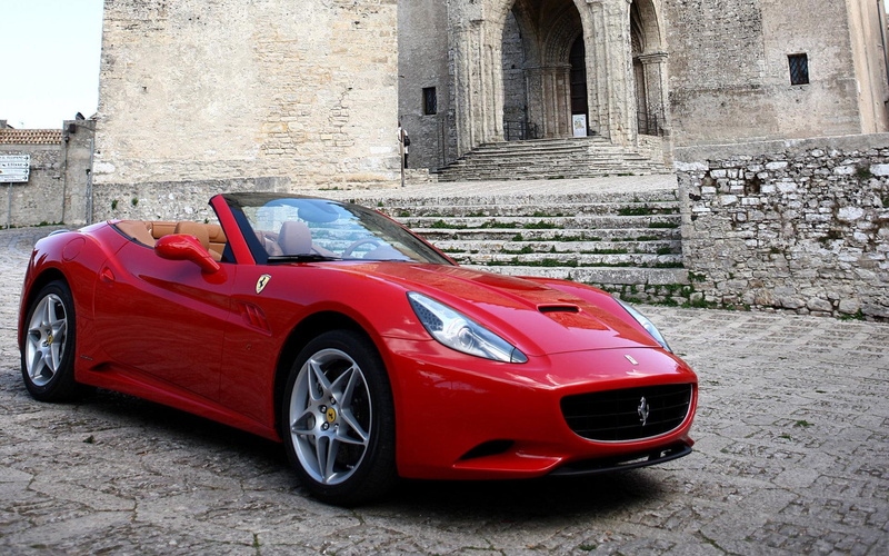 car, convertible, red, cars, california, extreme, ferrari, 1080P, fulfil the expectations