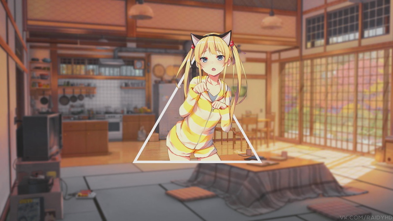 home interior, indoors, table, no people, picture-in-picture, anime, room, focus on foreground, human representation, art and craft, 1080P, toy, selective focus