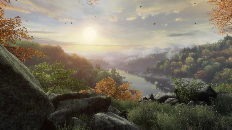 environment, plant, land, sky, sunset, idyllic, tranquility, nature, outdoors, video games, beauty in nature, landscape, sunbeam, growth, sun, The Vanishing of Ethan Carter