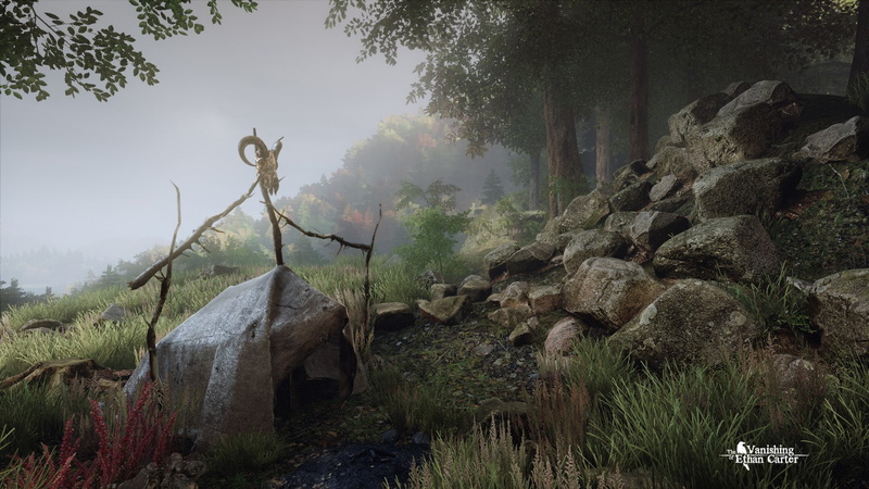 growth, built structure, tranquility, no people, plant, scenics - nature, video games, The Vanishing of Ethan Carter, outdoors, beauty in nature, solid