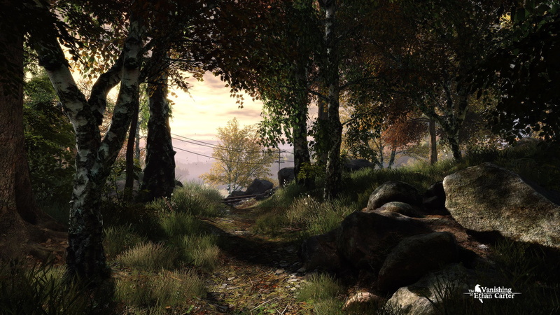 beauty in nature, trunk, outdoors, grass, scenics - nature, non-urban scene, video games, tranquility, nature, tranquil scene, no people, plant, branch