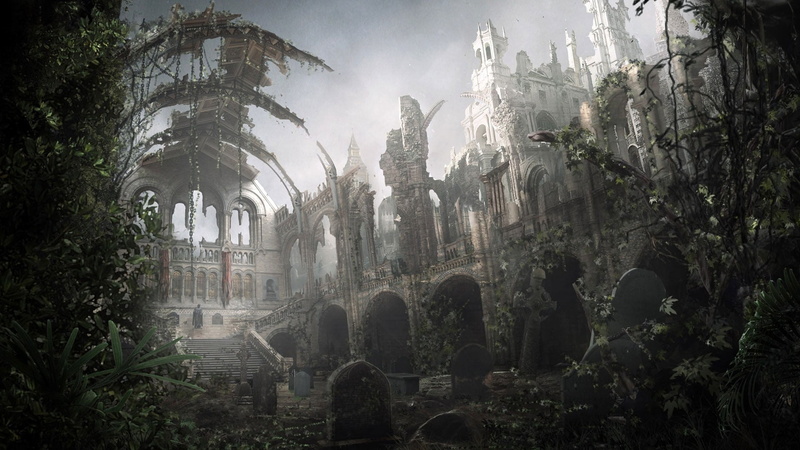 spooky, the past, tree, famous Place, ruins, ancient civilization, catholicism, religion, place of worship, tourism, vegetation, outdoors, christianity