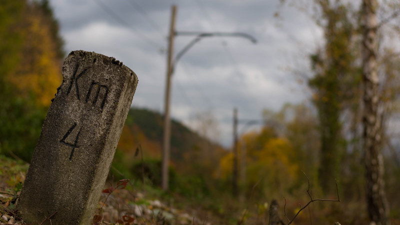 architecture, no people, memorial, tree, cemetery, outdoors, railway, the past, sadness, 5K, day, bokeh, landscape, history, sky, tombstone, close-up