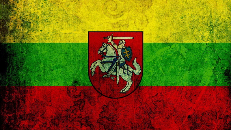 Lithuania, coat of arms, 1080P, horseman, flag