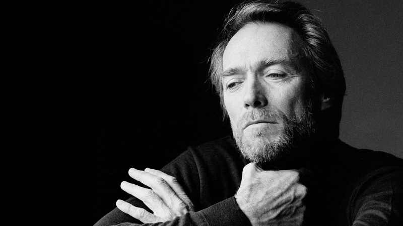 monochrome, 1080P, Clint Eastwood, x, eastwood, men, clint, actors, hd, art, people