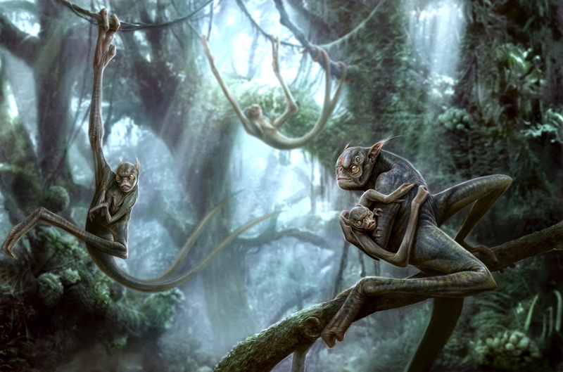 animal themes, animal, vertebrate, animal wildlife, digital, vines, land, no people, creatures, jungle, monster - Fictional Character, animals in the wild